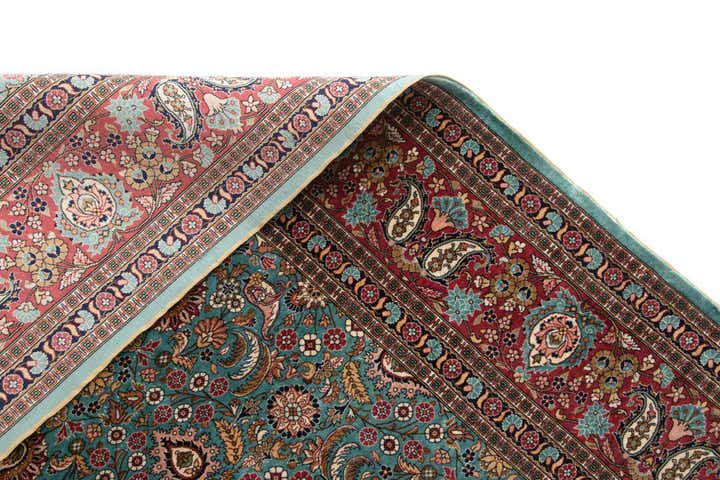 3' 10 x 5' 3 Hand Knotted Hereke Silk Rug