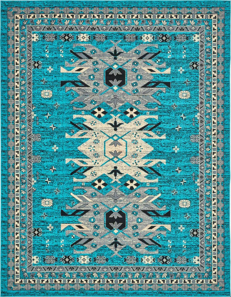 Detail image of 10' x 13' Heriz Design Rug