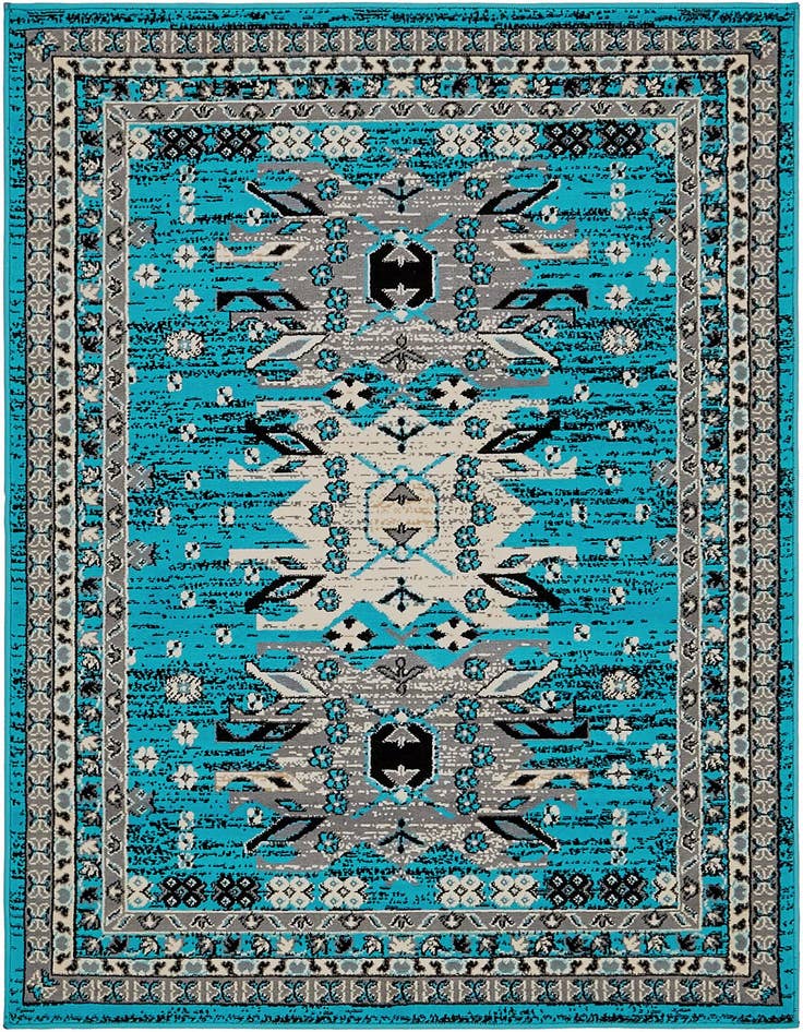 Detail image of 4' x 6' Heriz Design Rug