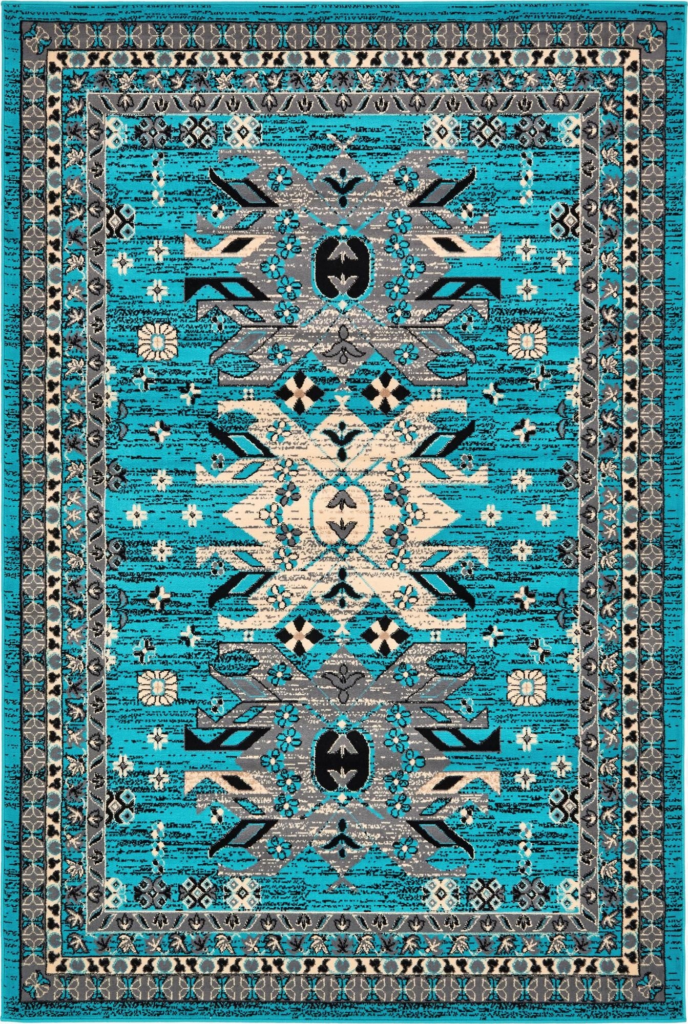 Primary image 6' x 9' Heriz Design Rug