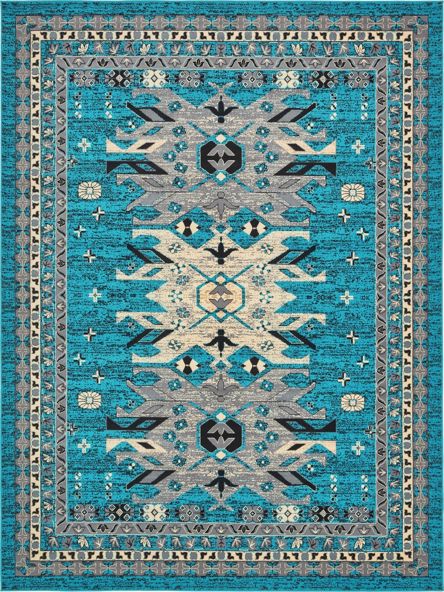 Primary image 9' x 12' Heriz Design Rug