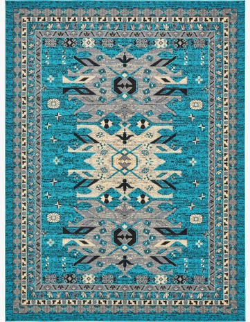 9' x 12' Heriz Design Rug