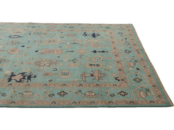 Detail image of 6' 6 x 9' 9 Hand Knotted Kazak Rug