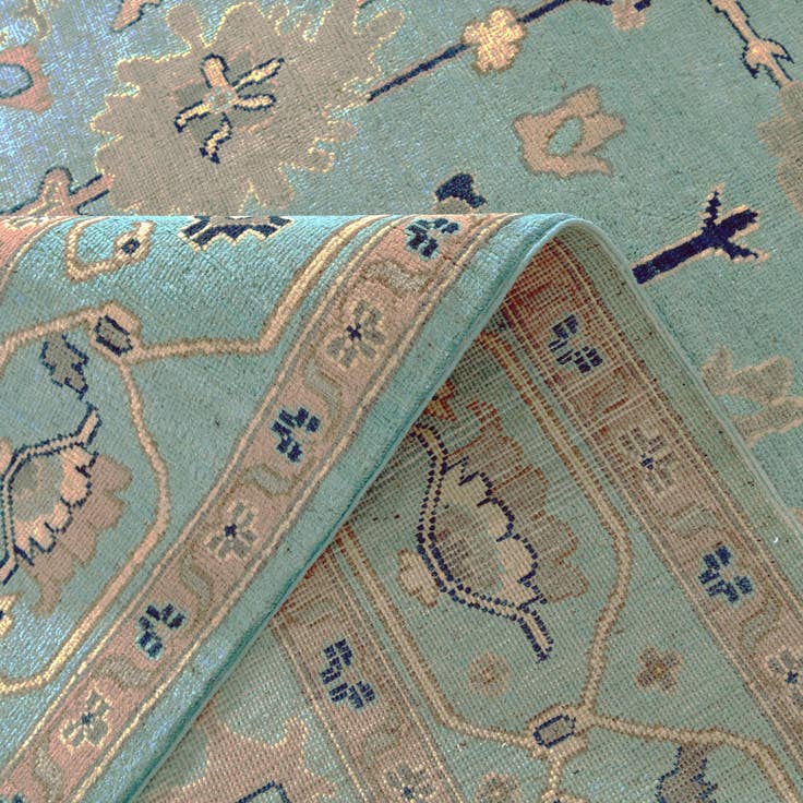 Detail image of 6' 6 x 9' 9 Hand Knotted Kazak Rug