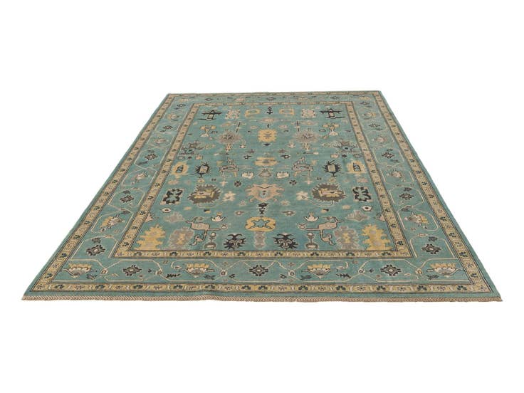 Detail image of 6' 7 x 9' 11 Hand Knotted Kazak Rug