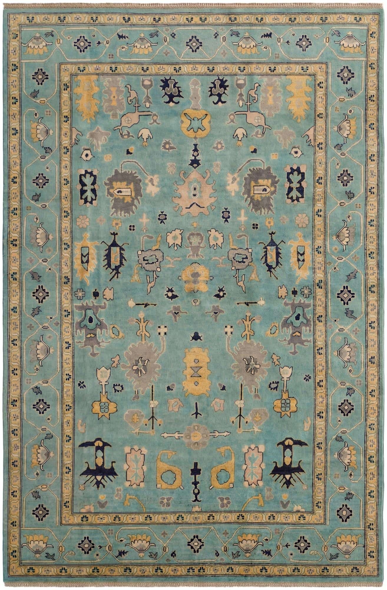 6' 7 x 9' 11 Hand Knotted Kazak Rug