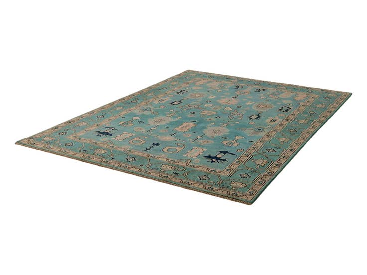 Detail image of 6' 9 x 9' 8 Hand Knotted Kazak Rug