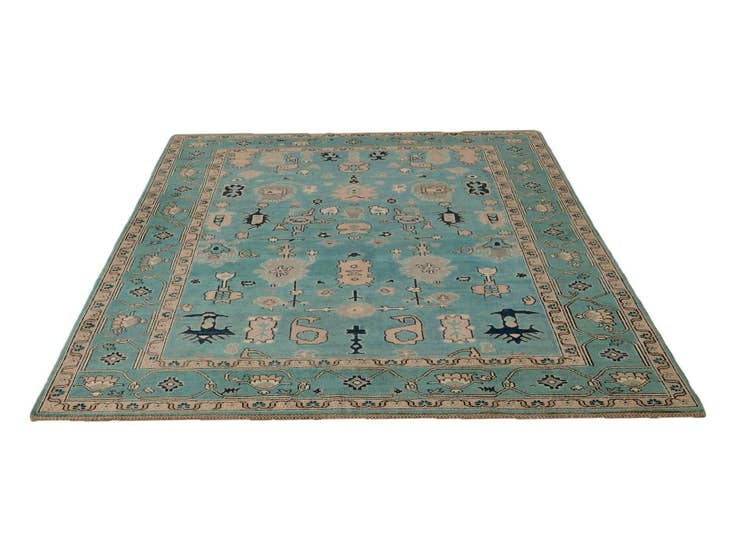 Detail image of 6' 9 x 9' 8 Hand Knotted Kazak Rug