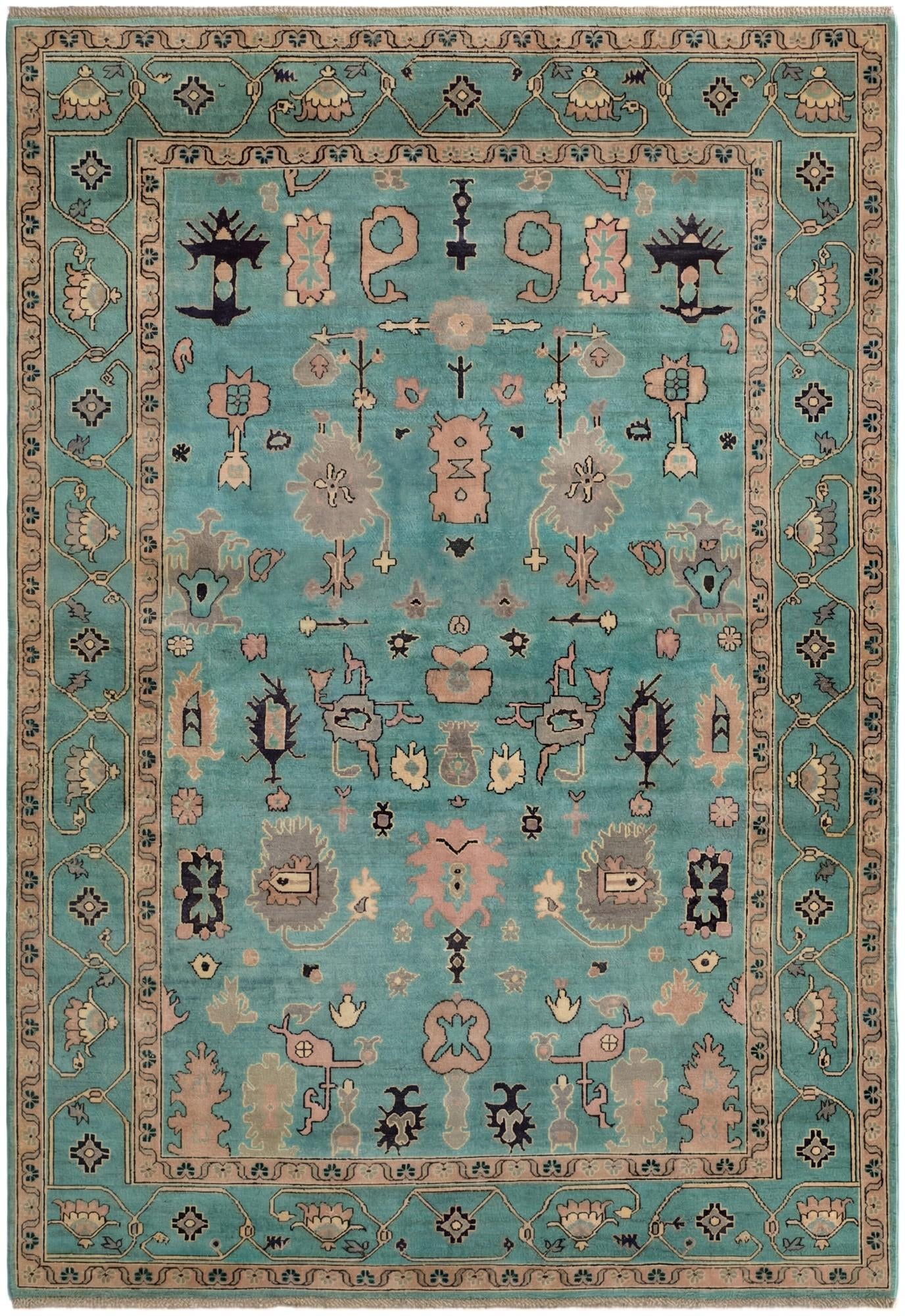6' 9 x 9' 8 Hand Knotted Kazak Rug