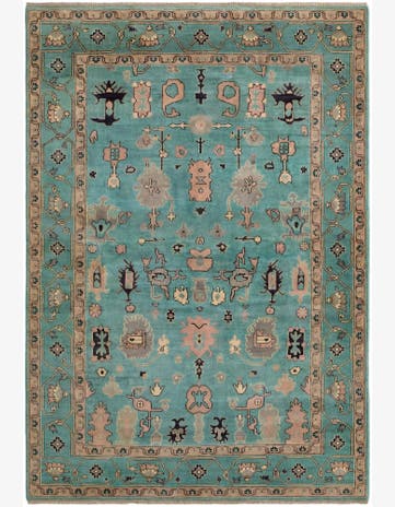 6' 9 x 9' 8 Hand Knotted Kazak Rug