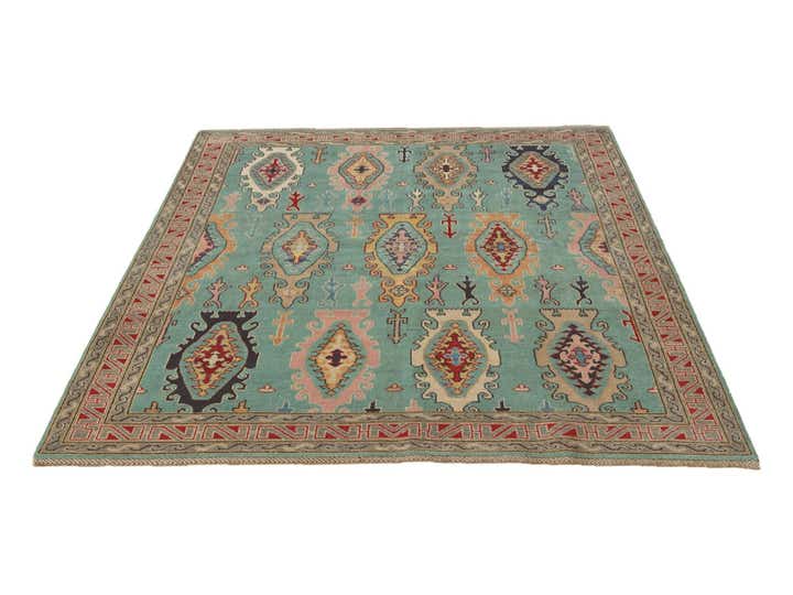 5' 8 x 7' 10 Hand Knotted Kazak Rug
