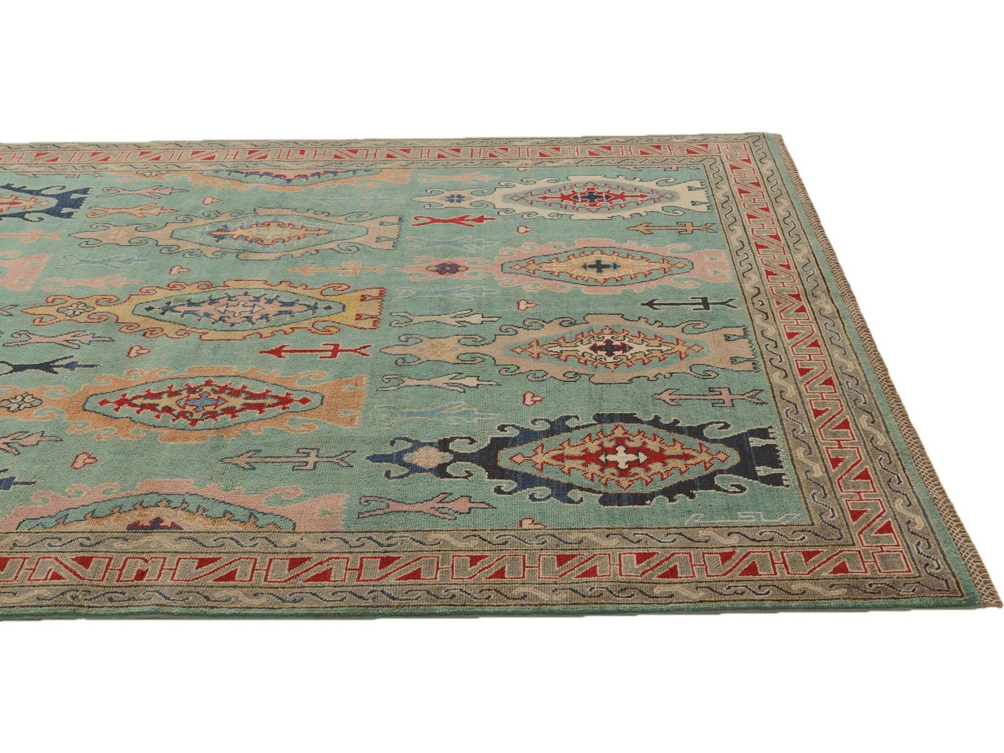 5' 8 x 7' 10 Hand Knotted Kazak Rug