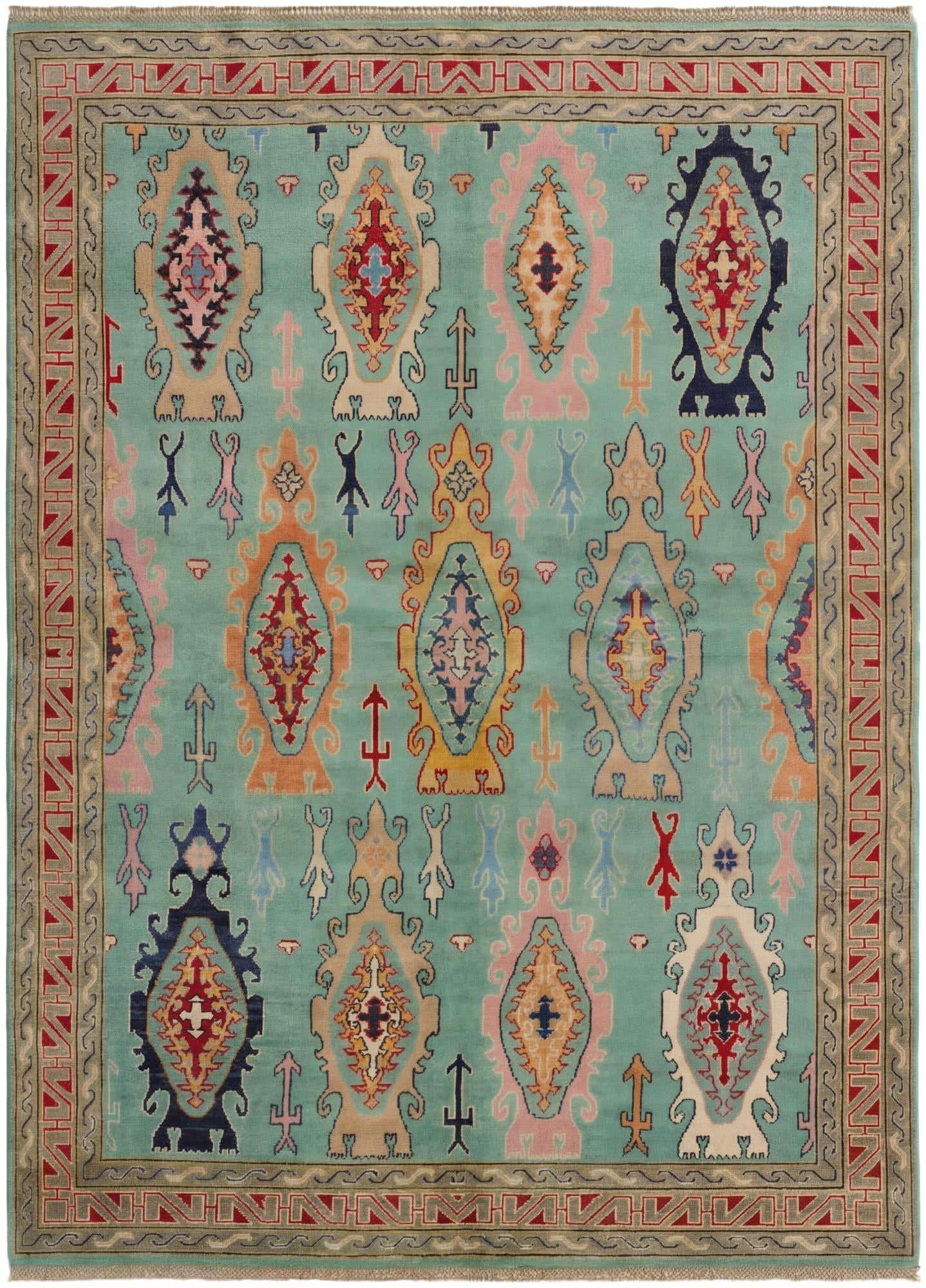 5' 8 x 7' 10 Hand Knotted Kazak Rug