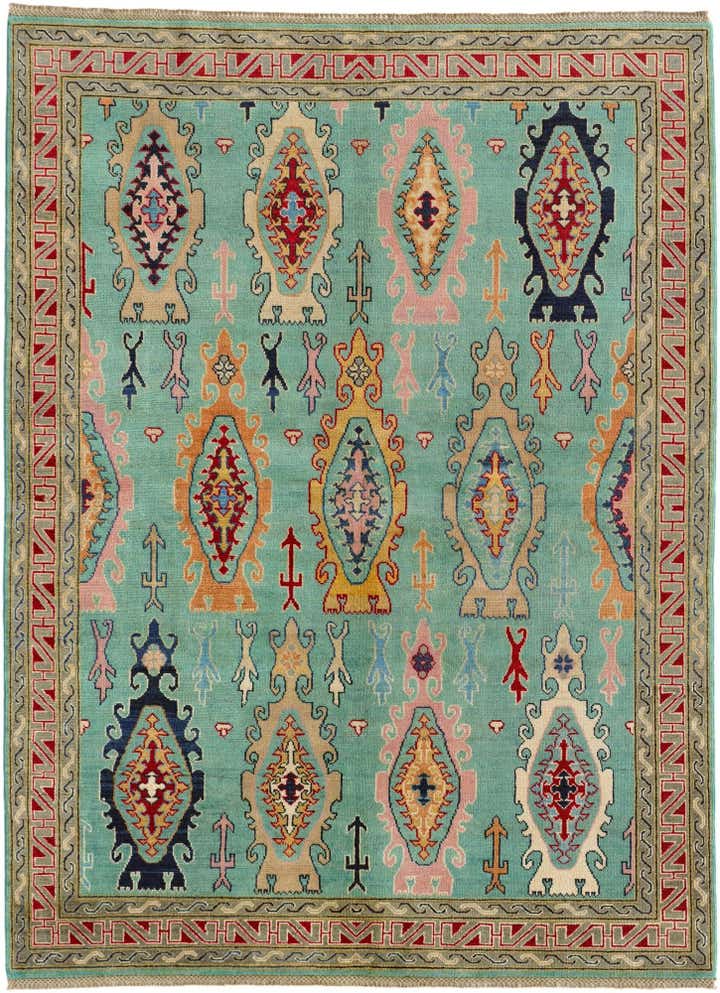 5' 8 x 7' 10 Hand Knotted Kazak Rug