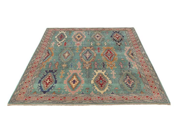5' 8 x 7' 10 Hand Knotted Kazak Rug