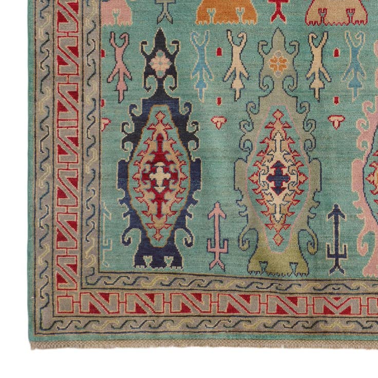 Detail image of 5' 8 x 7' 10 Hand Knotted Kazak Rug