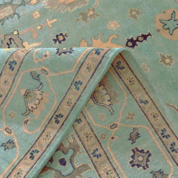 Detail image of 6' 6 x 8' 9 Hand Knotted Kazak Rug