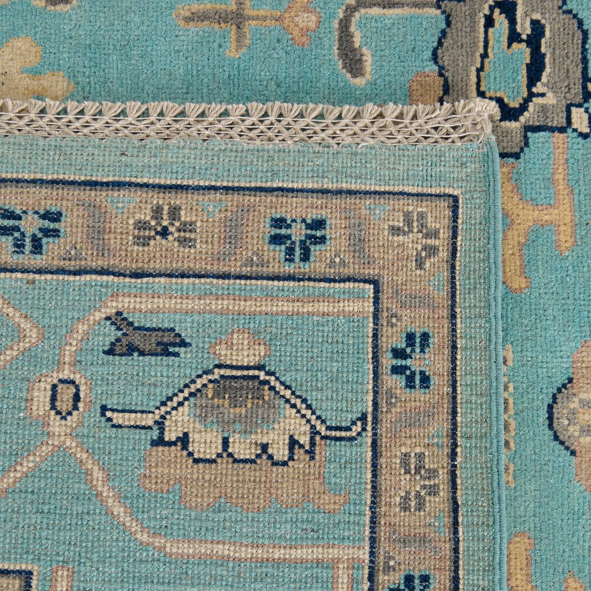 200cm x 265cm anudado a mano Kazak Alfombra