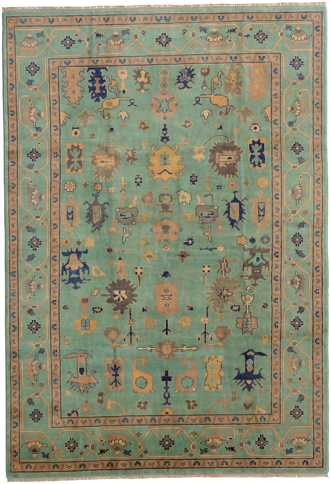 6' 7 x 9' 8 Hand Knotted Kazak Rug