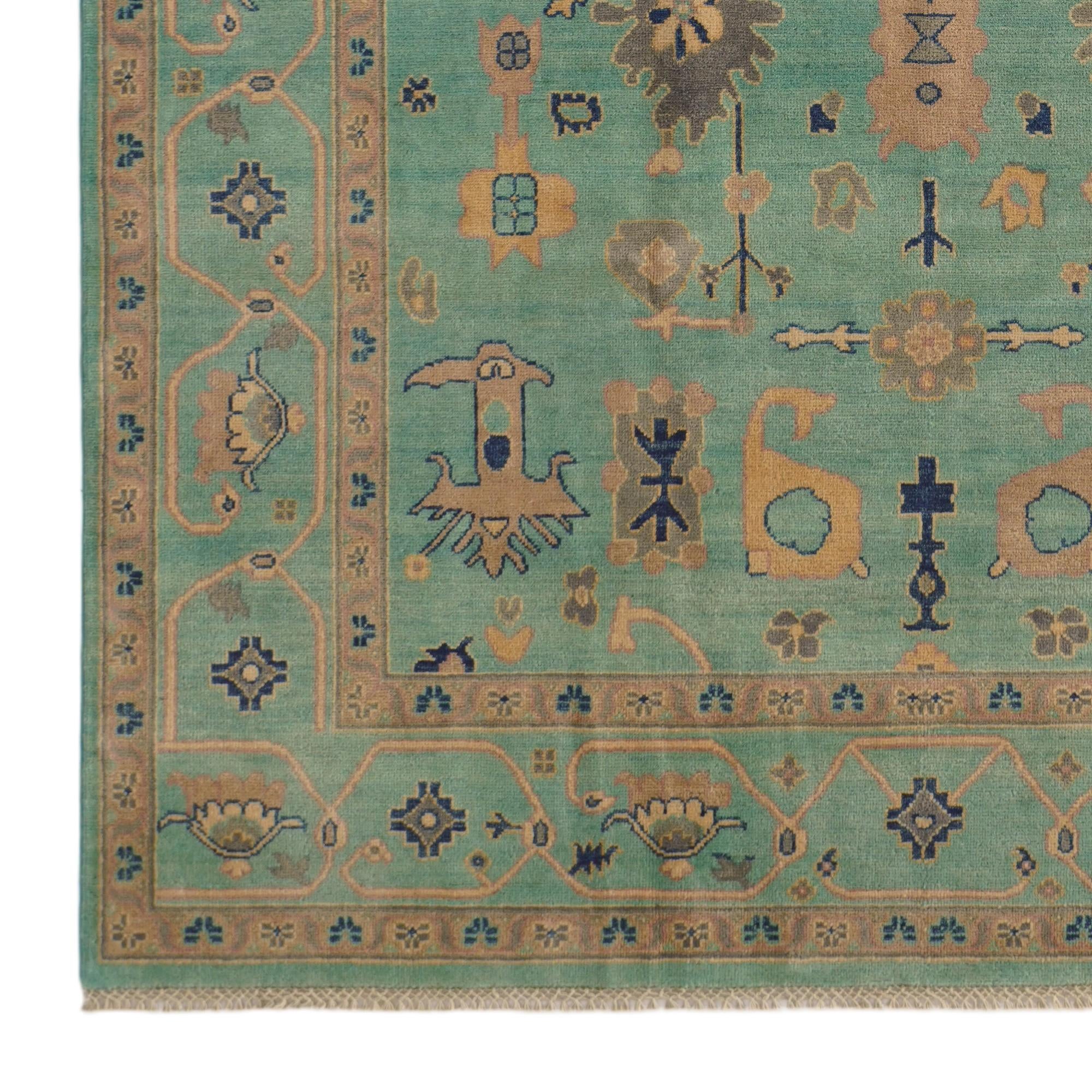 6' 5 x 9' 10 Hand Knotted Kazak Rug