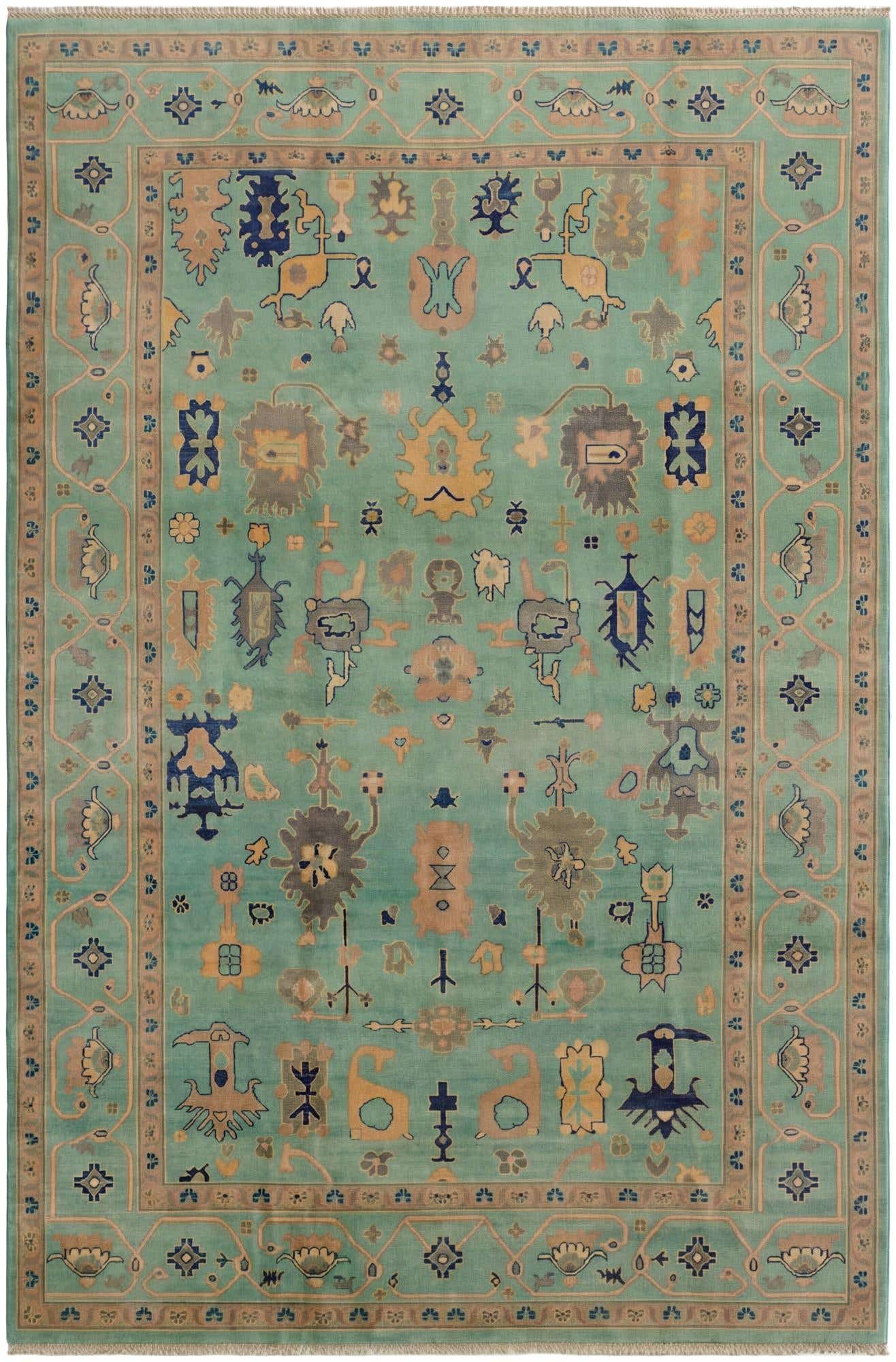 6' 5 x 9' 10 Hand Knotted Kazak Rug