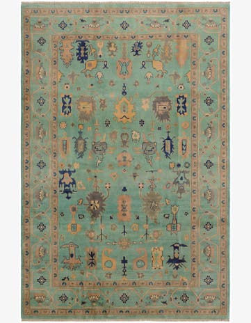 6' 5 x 9' 10 Hand Knotted Kazak Rug