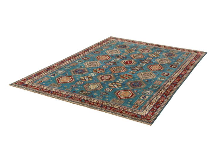 Detail image of 5' 5 x 7' 4 Hand Knotted Kazak Rug