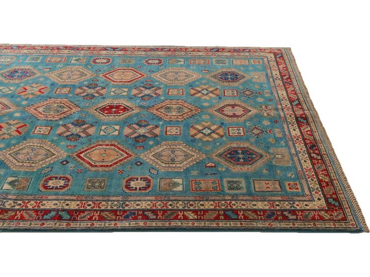 Detail image of 5' 5 x 7' 4 Hand Knotted Kazak Rug