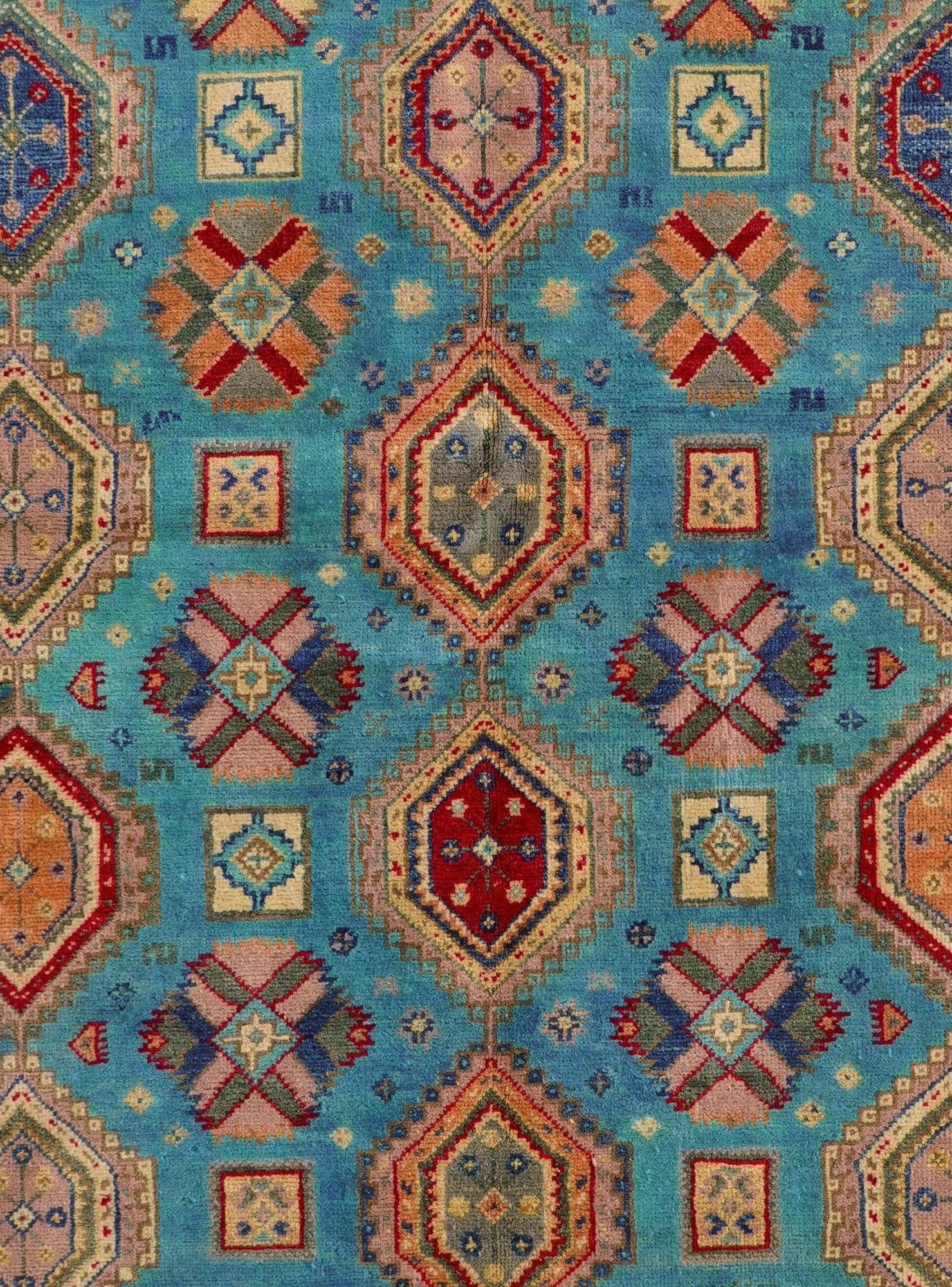 5' 5 x 7' 4 Hand Knotted Kazak Rug
