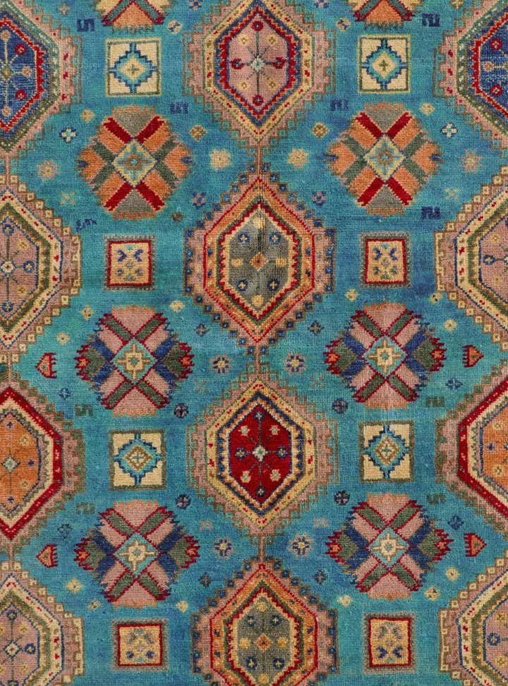 5' 5 x 7' 4 Hand Knotted Kazak Rug