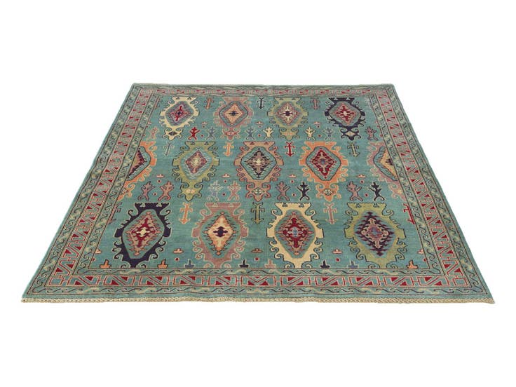 Detail image of 5' 9 x 8' Hand Knotted Kazak Rug