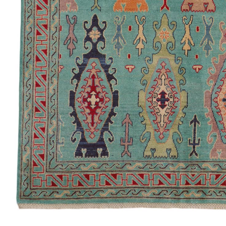 Detail image of 5' 9 x 8' Hand Knotted Kazak Rug
