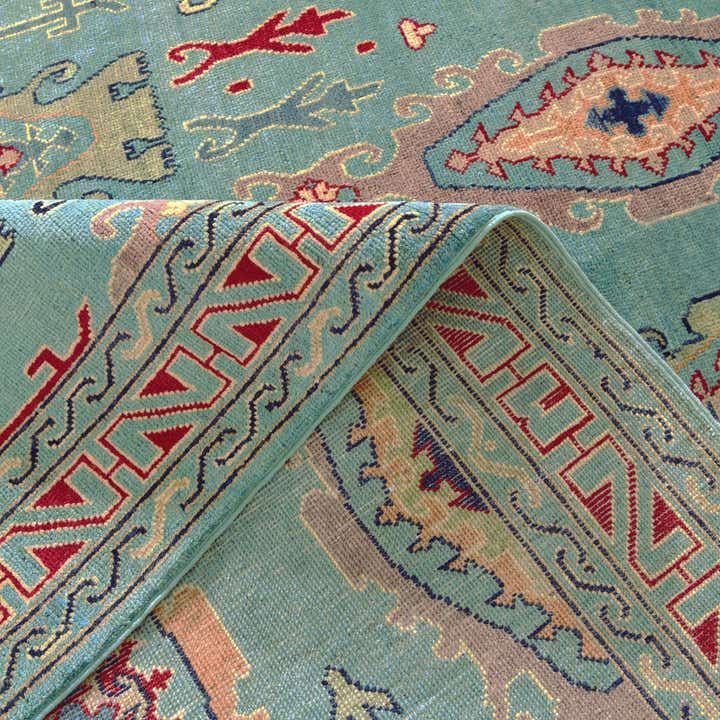 5' 9 x 8' Hand Knotted Kazak Rug