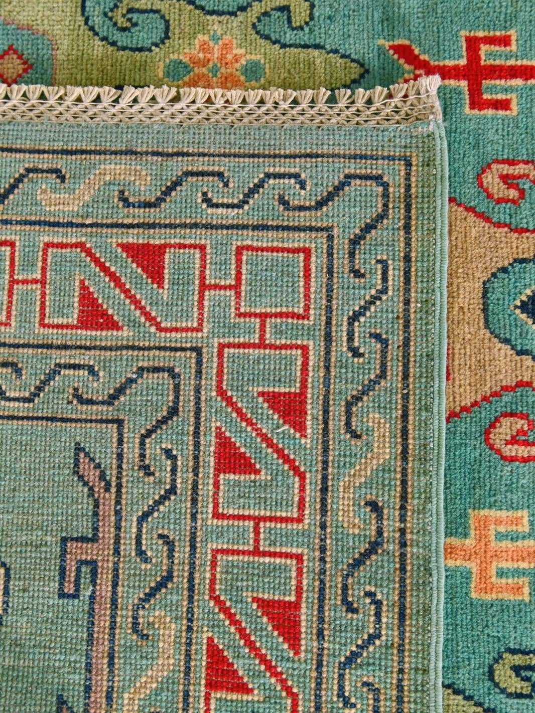 5' 9 x 8' Hand Knotted Kazak Rug
