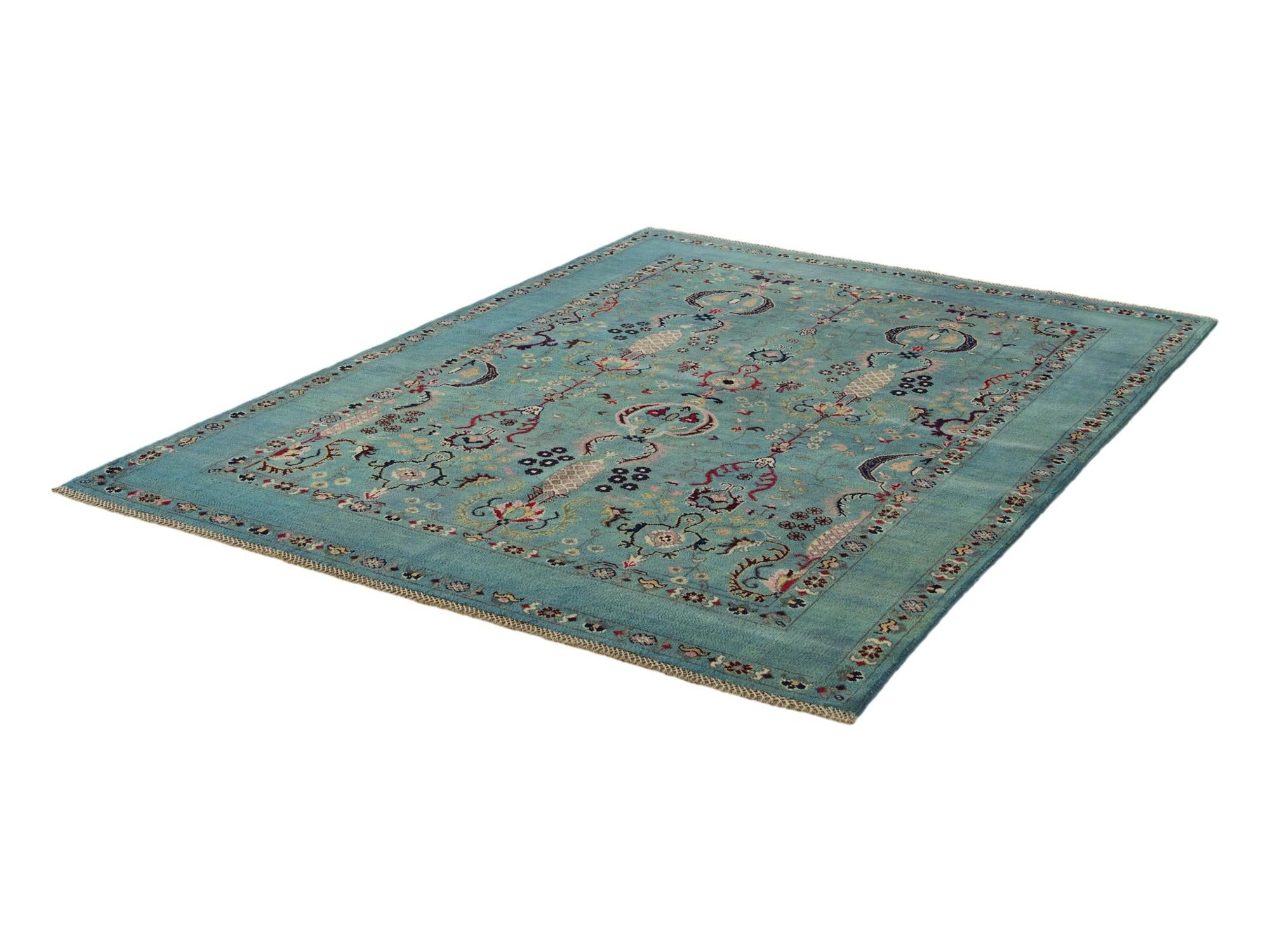 5' 8 x 7' 9 Hand Knotted Kazak Rug