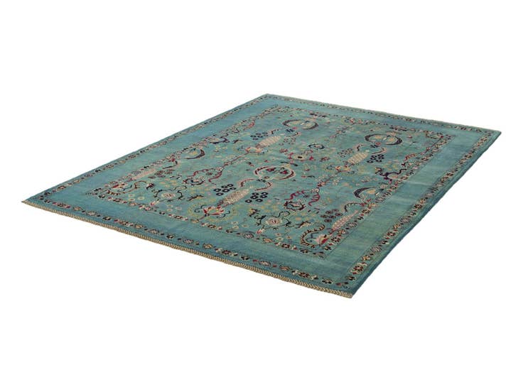 Detail image of 5' 8 x 7' 9 Hand Knotted Kazak Rug