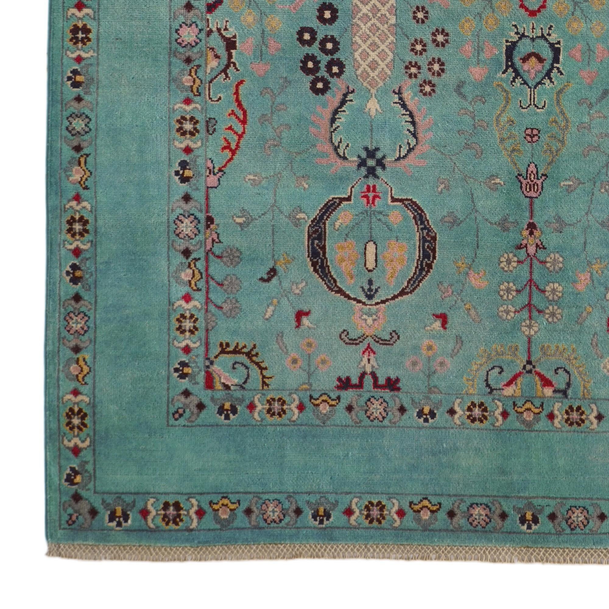 5' 8 x 7' 9 Hand Knotted Kazak Rug