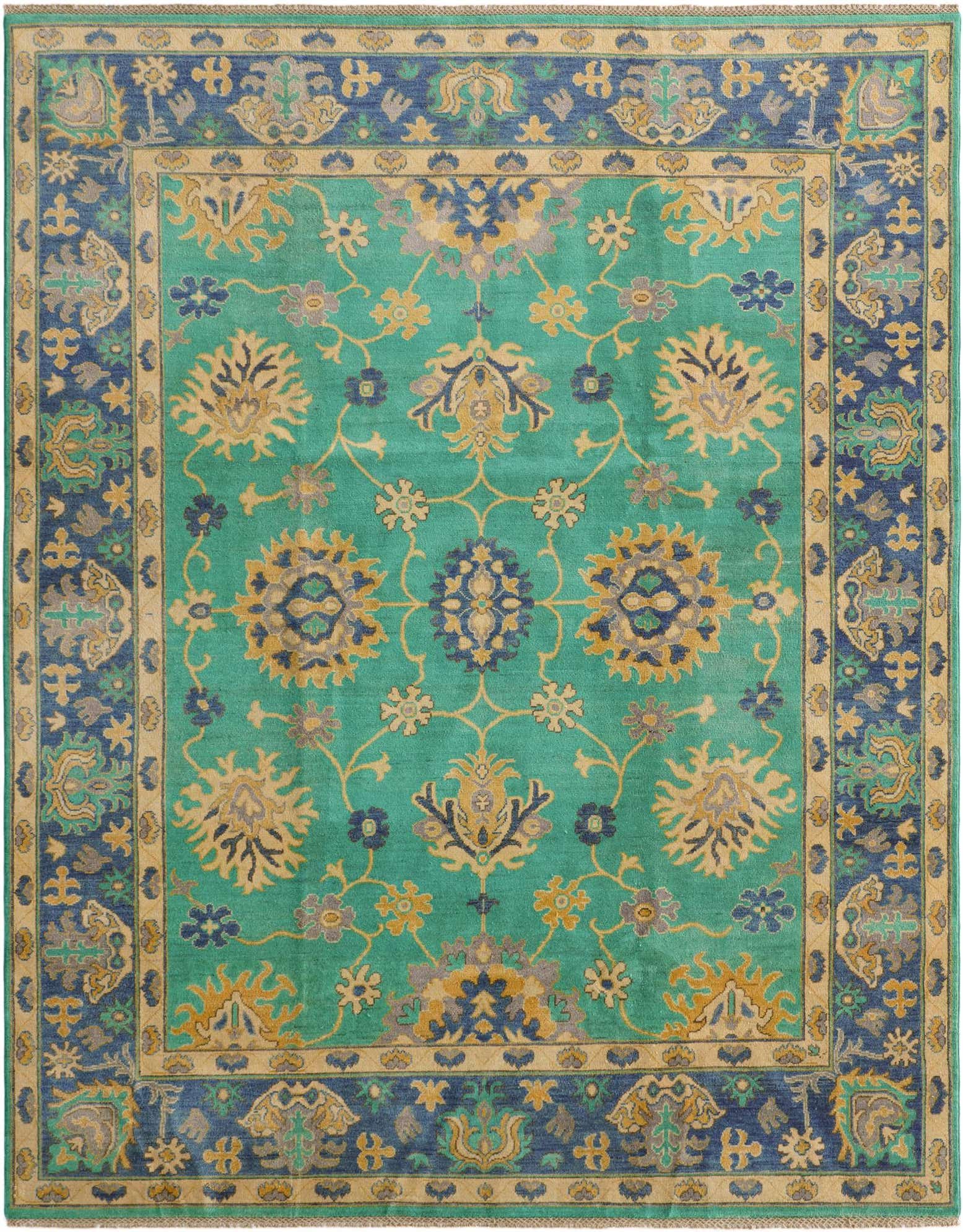 8' x 10' 1 Hand Knotted Kazak Rug