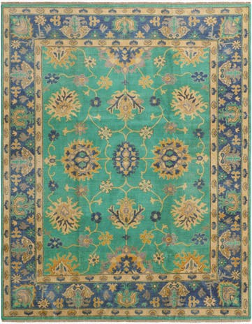 8' x 10' 1 Hand Knotted Kazak Rug