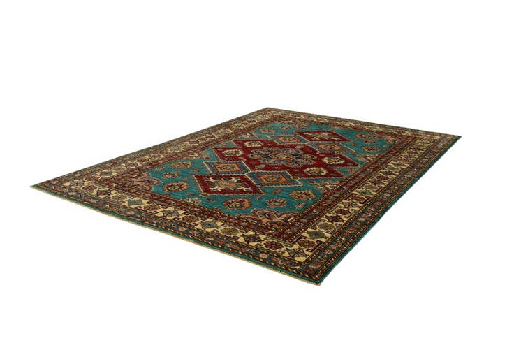 Detail image of 5' 9 x 8' Hand Knotted Kazak Rug