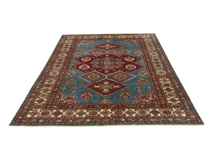 5' 9 x 8' Hand Knotted Kazak Rug