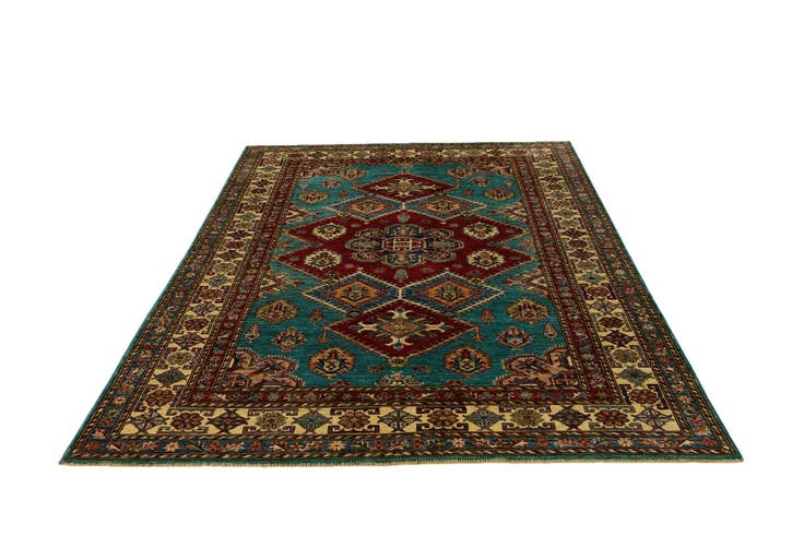 Detail image of 5' 9 x 8' Hand Knotted Kazak Rug