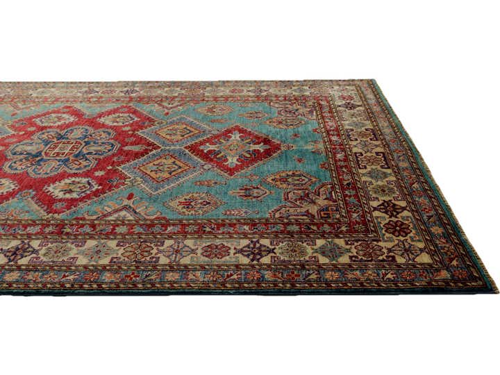 5' 9 x 8' Hand Knotted Kazak Rug