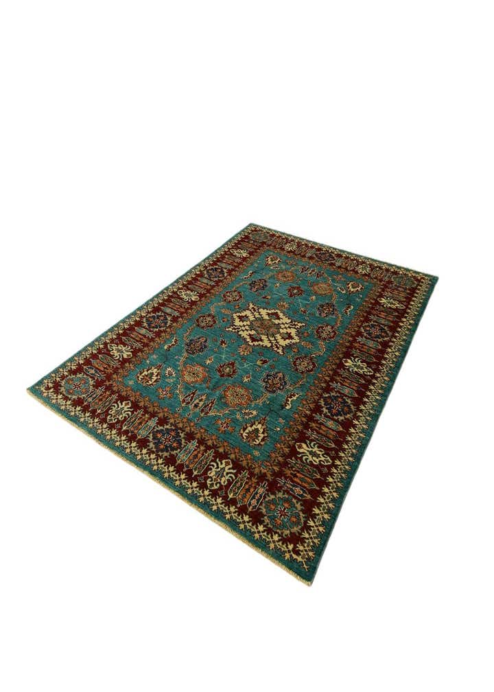 5' 9 x 7' 10 Hand Knotted Kazak Rug