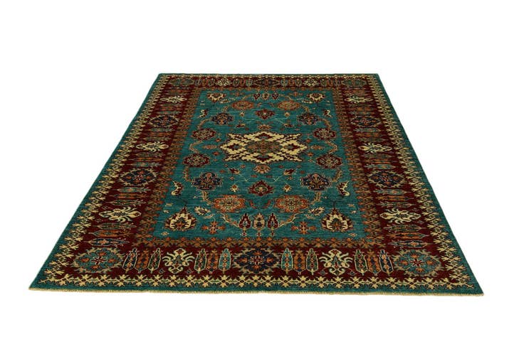 Detail image of 5' 9 x 7' 10 Hand Knotted Kazak Rug
