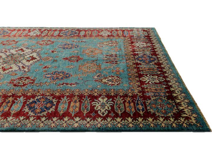 5' 9 x 7' 10 Hand Knotted Kazak Rug