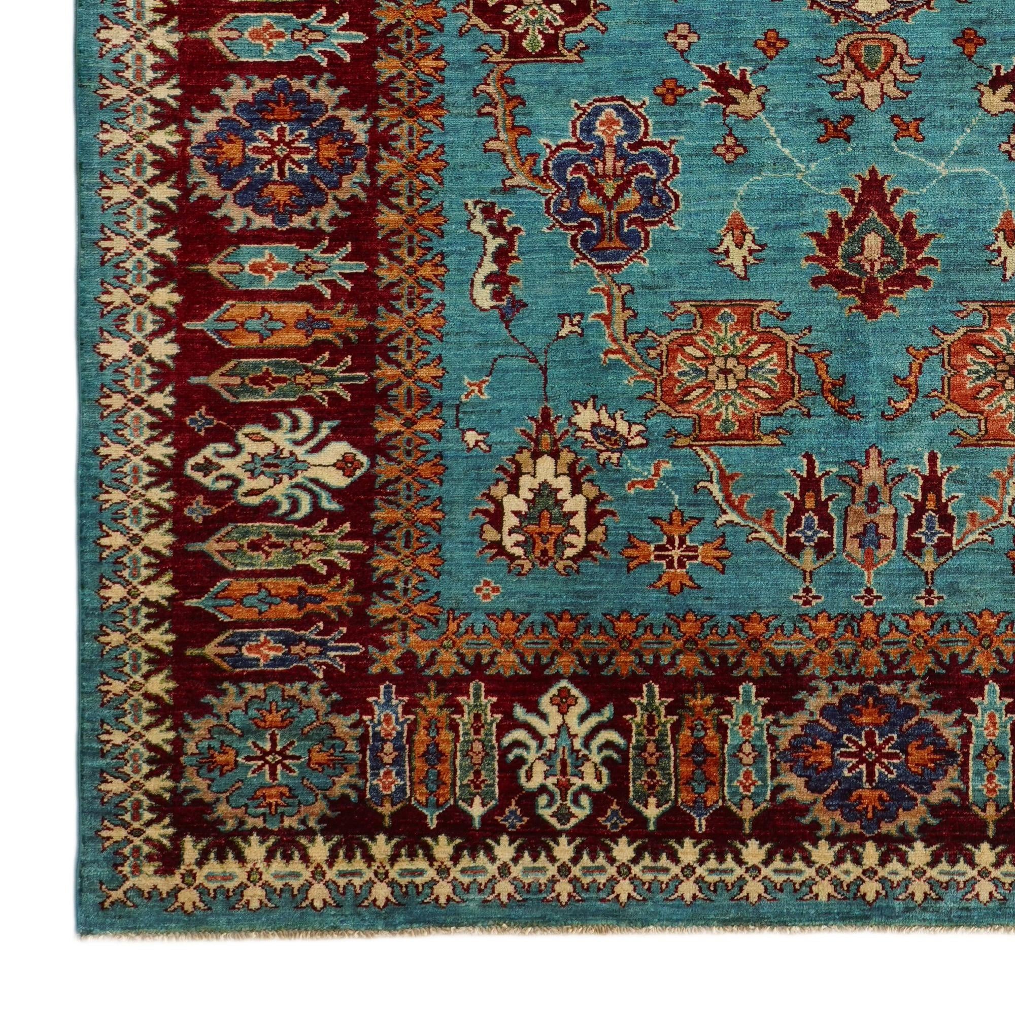 5' 9 x 7' 10 Hand Knotted Kazak Rug