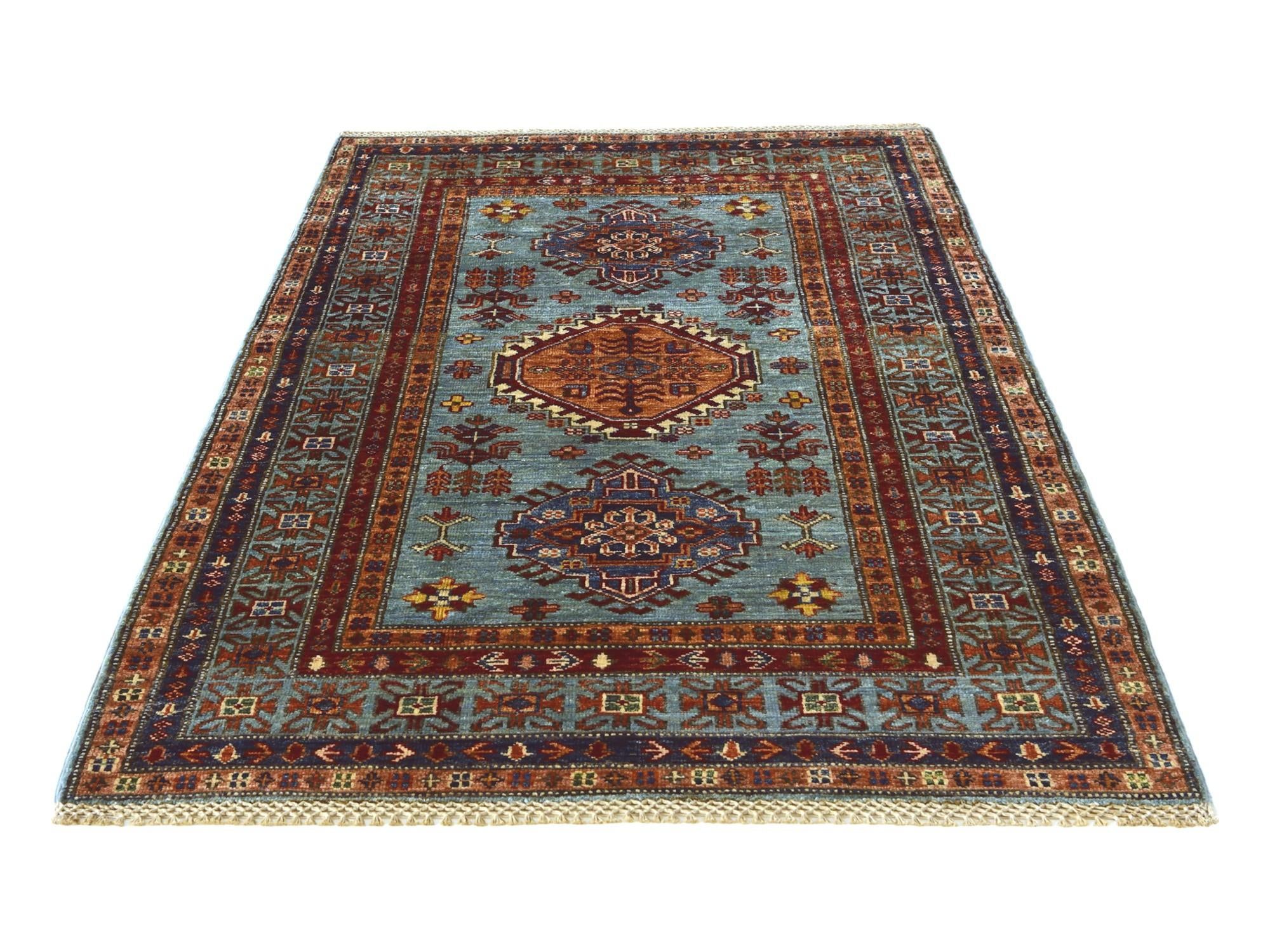 3' 4 x 5' 6 Hand Knotted Kazak Rug
