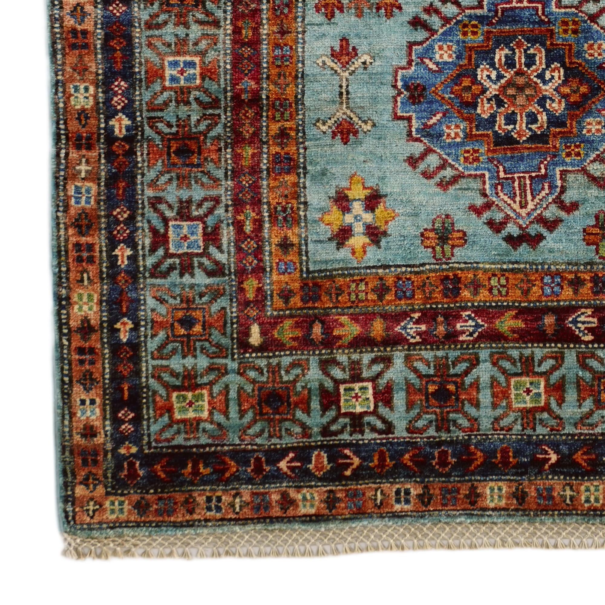 3' 4 x 5' 6 Hand Knotted Kazak Rug