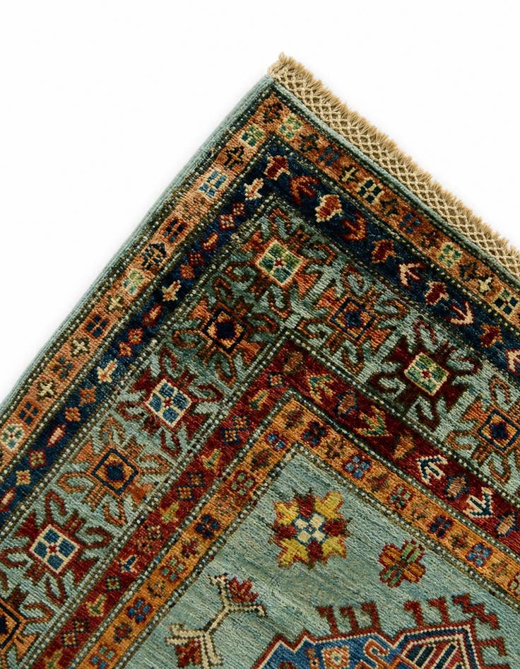 Detail image of 3' 4 x 5' 6 Hand Knotted Kazak Rug
